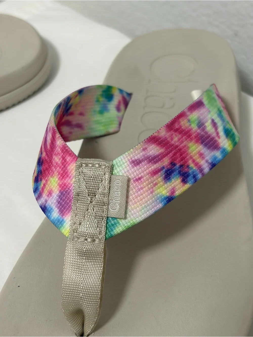 Chaco Chillos Tie Dye Women’s Flip Flops - Look New - Size 9